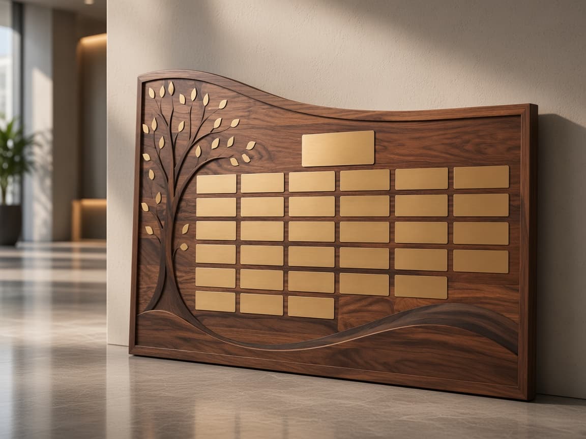 Donor Recognition Wall design concept, reverse side