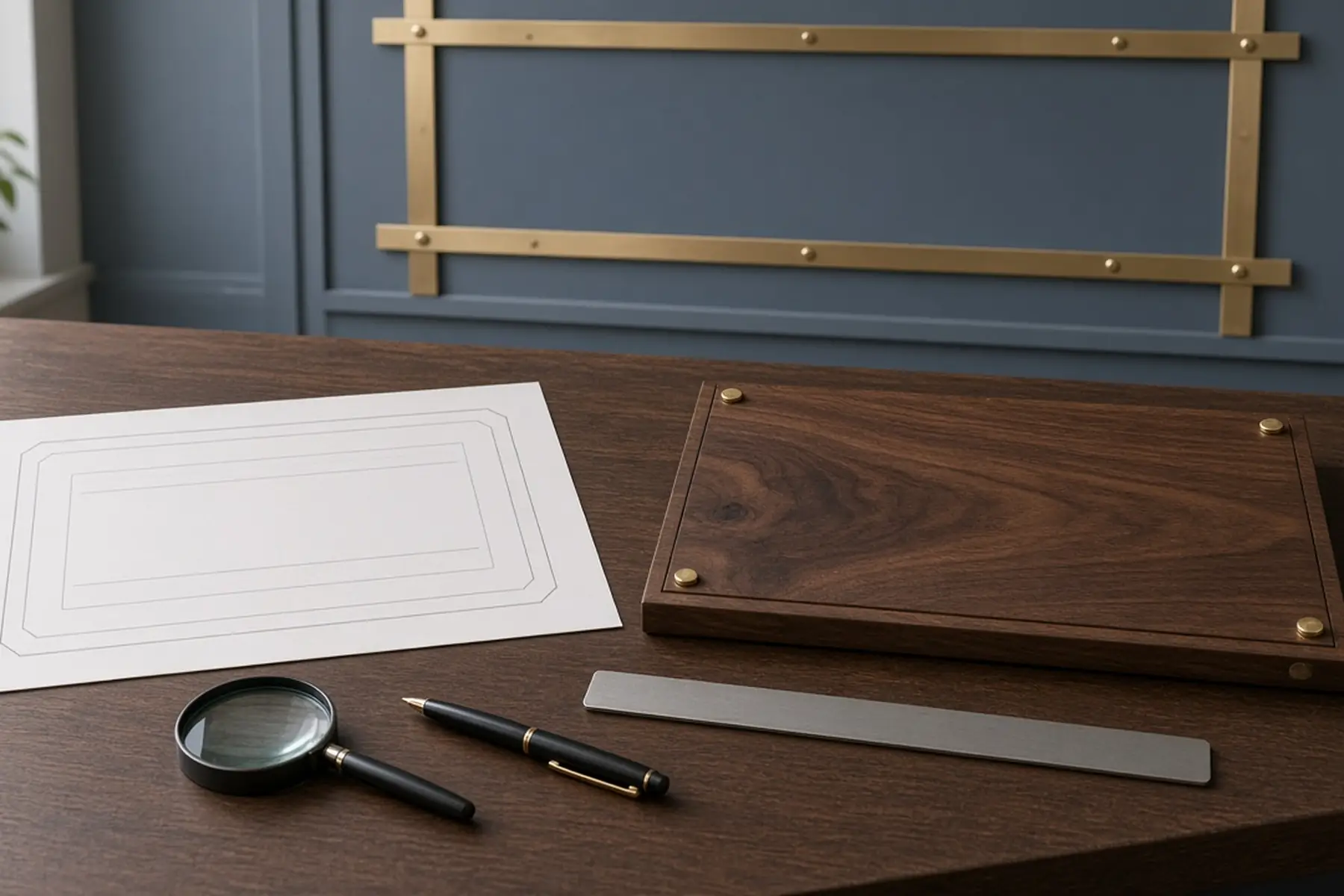 Proof review concept: a full-size layout checked against a blank Donor Recognition Wall